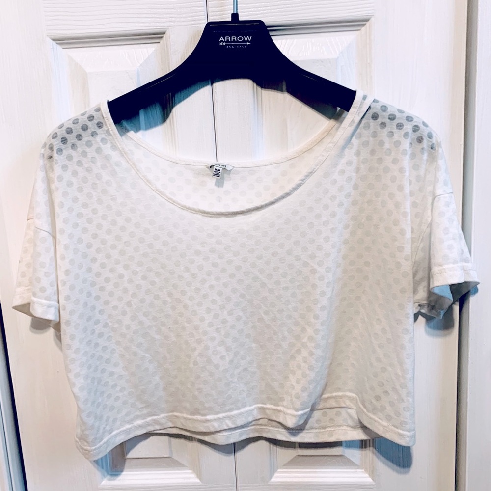 White crop top